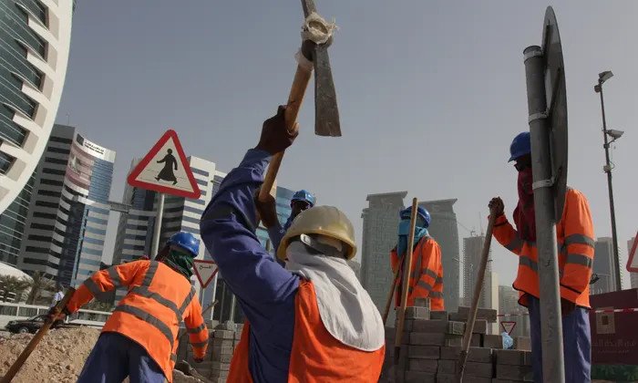 The US State Department: workers died in Qatar as a result of harsh working conditions.