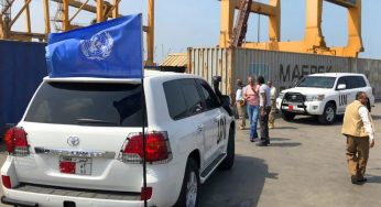 A United Nations ship blocked in Yemen
