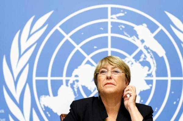 United Nations High Commissioner for Human Rights, Michelle Bachelet, warned about Recession Measures