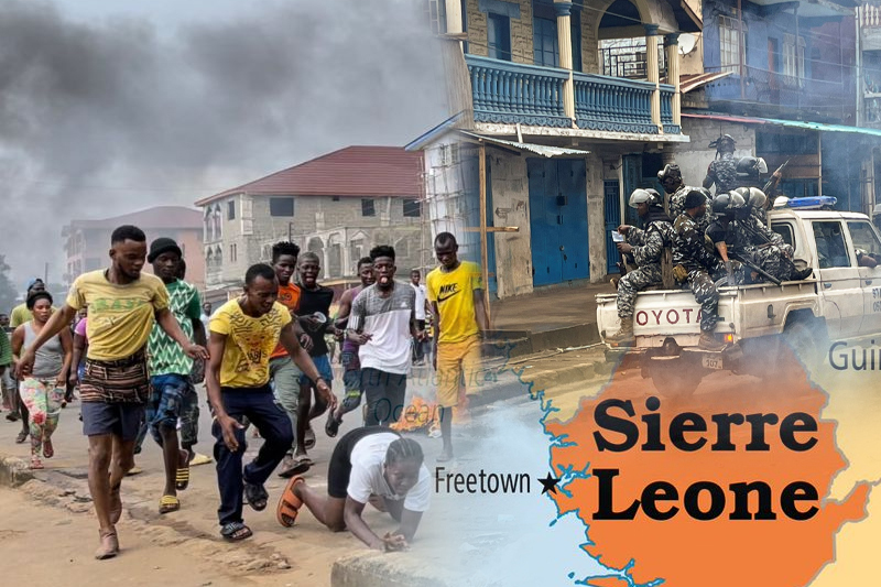 At least 21 protesters were killed during anti-government protests in Sierra Leone