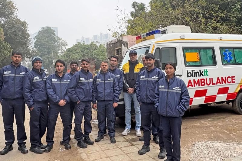 Blinkit ambulance raises concern about shortages of life support units in India