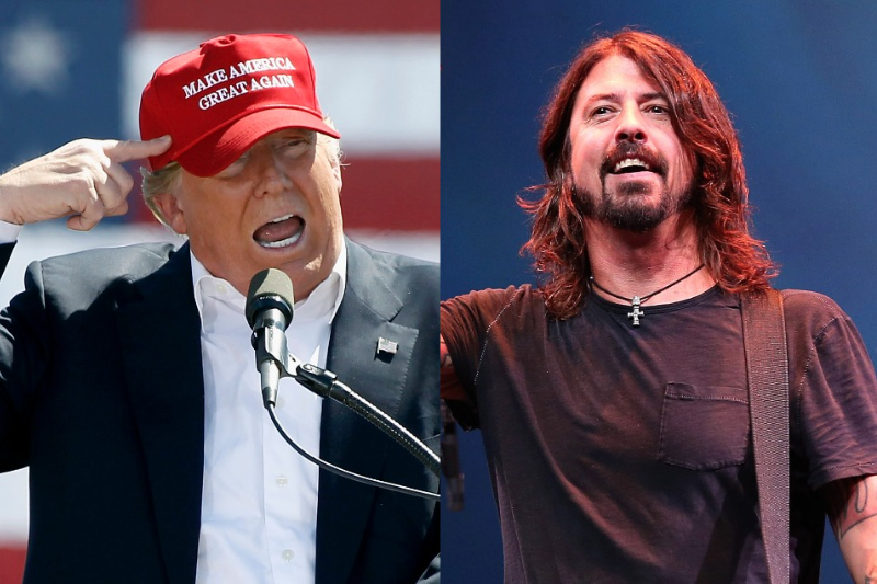 foo fighters refuse trump's use of my hero at rally