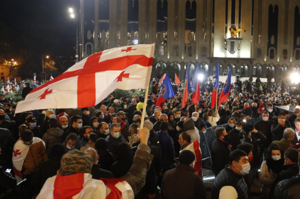 georgia protests erupt over alleged election fraud opposition demands rerun