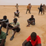 migrants in the tunisia libya desert on the brink of death