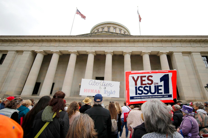 ohio judge strikes down six week abortion ban, citing constitutional violation