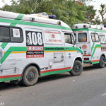 the assam ambulance workers took up a protest for hike & a productive workspace