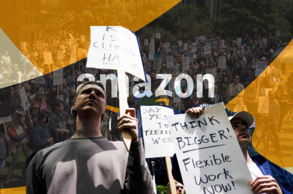 time to act seattle amazon employees walkout to protest office policies