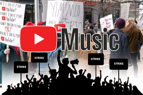 youtube music contract workers go on strike over unfair labor practices